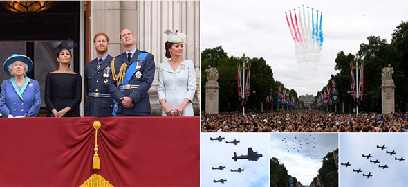 Ratusan Jet Tempur Inggris Lintasi Istana Buckingham Kenang `Battle of Britain`